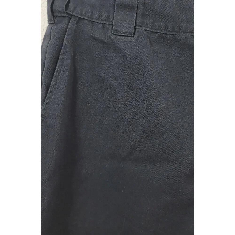 Dickies Charcoal Gray Relaxed Fit Flat Front Men's Shorts 38 Stretch Waistband